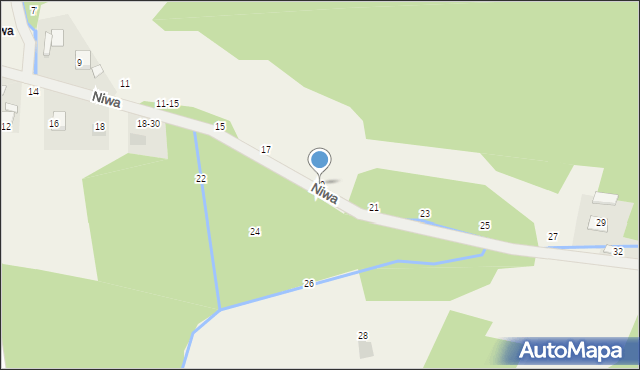 Mokrzyska, Niwa, 19, mapa Mokrzyska