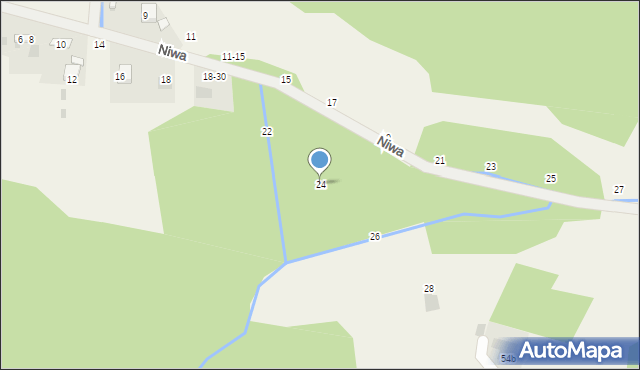 Mokrzyska, Niwa, 24, mapa Mokrzyska