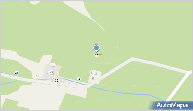 Mokrzyska, Niwa, 35, mapa Mokrzyska