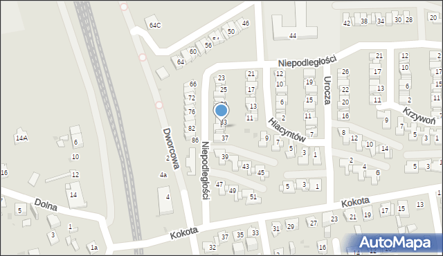 Mysłowice, Niepodległości, 35, mapa Mysłowice