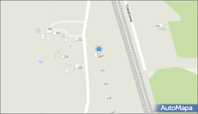 Myszków, Nierada, 119, mapa Myszków