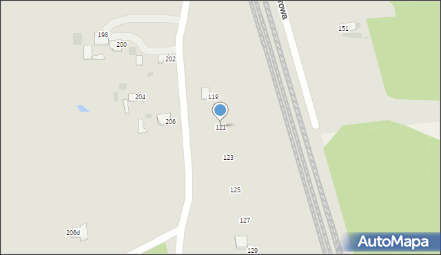 Myszków, Nierada, 121, mapa Myszków