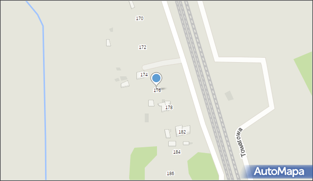 Myszków, Nierada, 176, mapa Myszków