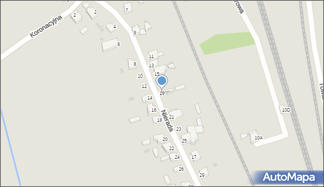 Myszków, Nierada, 19, mapa Myszków