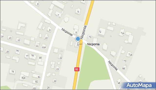 Nicponia, Nicponia, 21, mapa Nicponia