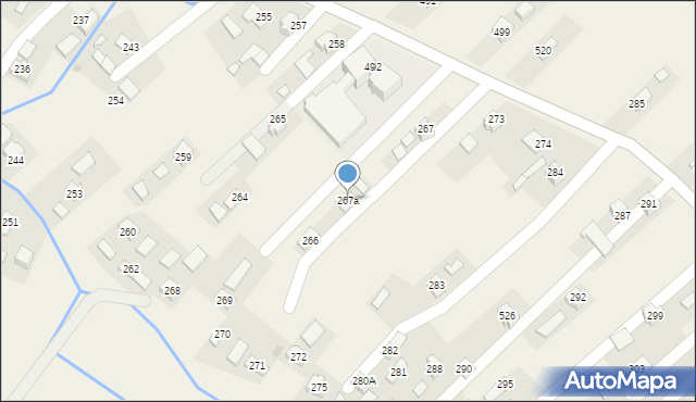 Niebieszczany, Niebieszczany, 267a, mapa Niebieszczany