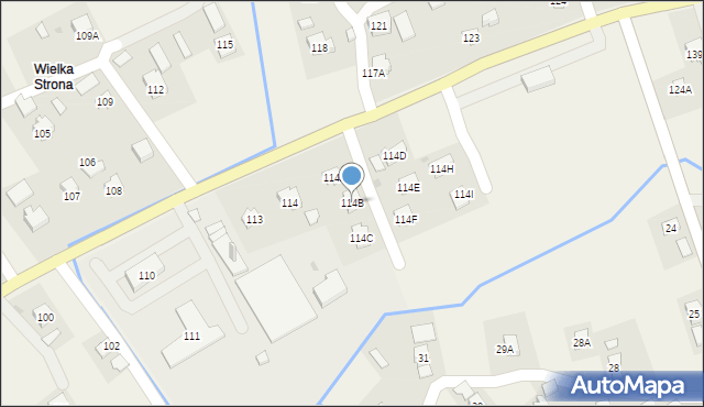 Niebocko, Niebocko, 114B, mapa Niebocko