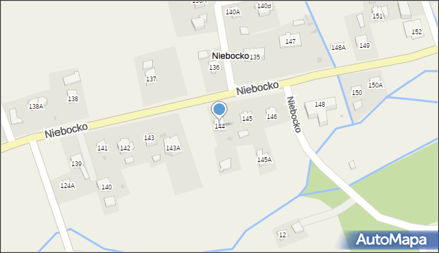 Niebocko, Niebocko, 144, mapa Niebocko