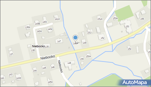 Niebocko, Niebocko, 148A, mapa Niebocko