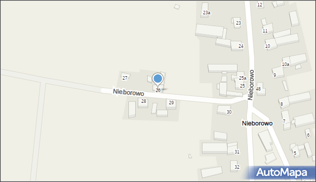 Nieborowo, Nieborowo, 26, mapa Nieborowo