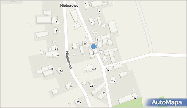 Nieborowo, Nieborowo, 45, mapa Nieborowo