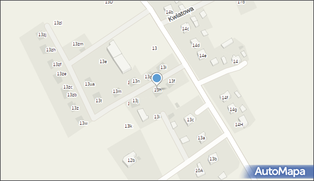 Nieborzyn, Nieborzyn, 13h, mapa Nieborzyn