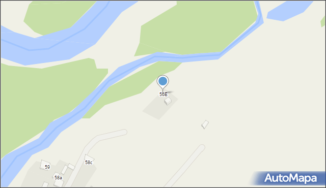 Niebrzegów, Niebrzegów, 56E, mapa Niebrzegów