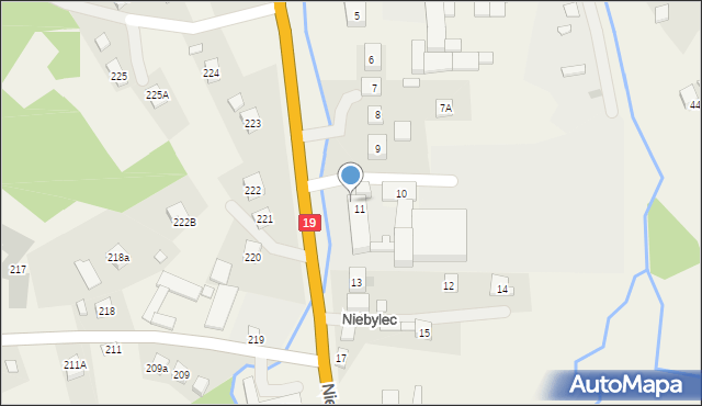 Niebylec, Niebylec, 112, mapa Niebylec