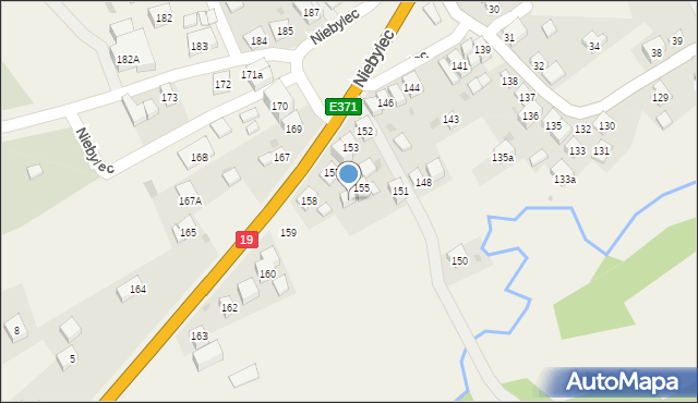 Niebylec, Niebylec, 156, mapa Niebylec