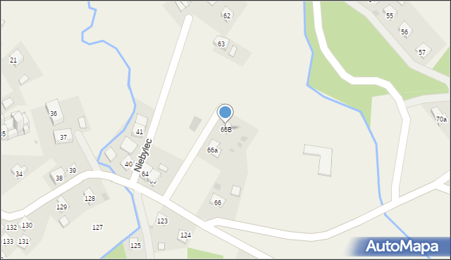 Niebylec, Niebylec, 66B, mapa Niebylec
