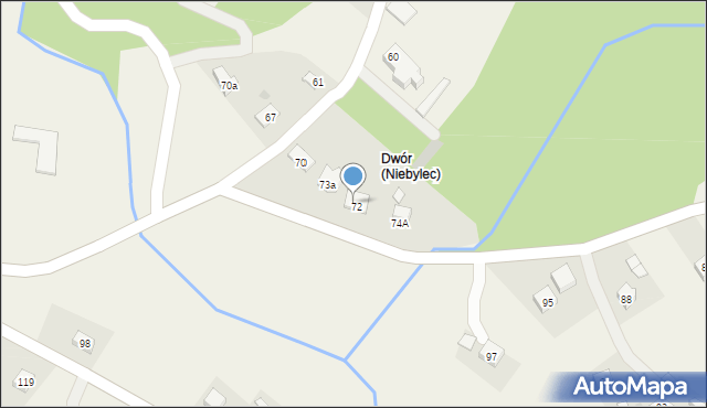 Niebylec, Niebylec, 74, mapa Niebylec