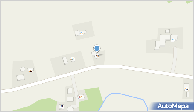 Niecew, Niecew, 65, mapa Niecew
