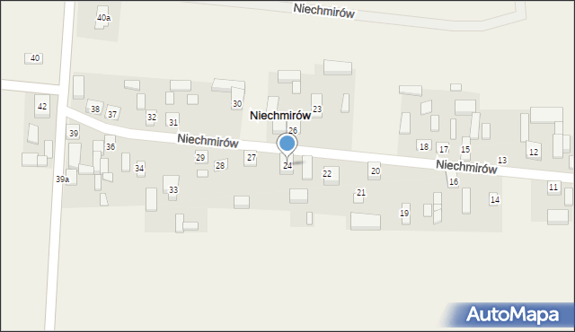 Niechmirów, Niechmirów, 24, mapa Niechmirów