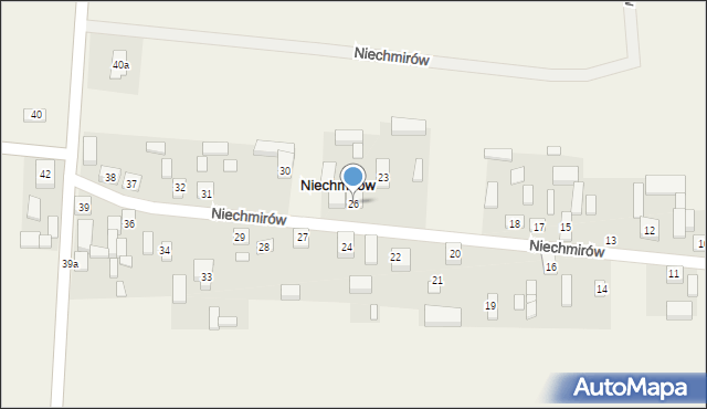 Niechmirów, Niechmirów, 26, mapa Niechmirów