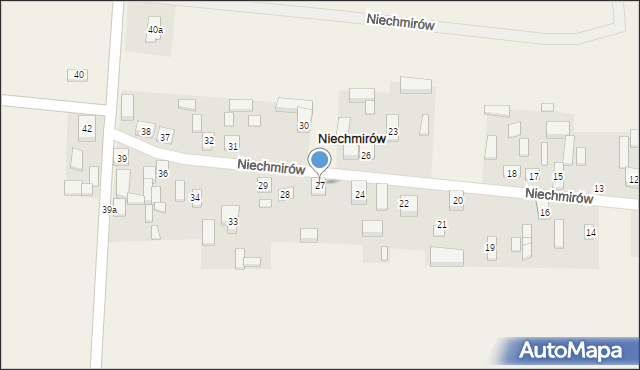 Niechmirów, Niechmirów, 27, mapa Niechmirów