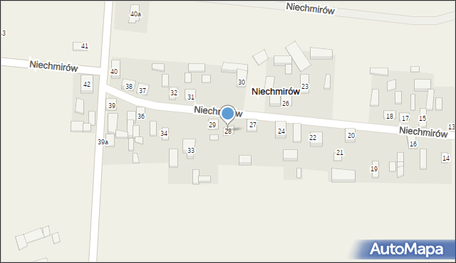 Niechmirów, Niechmirów, 28, mapa Niechmirów