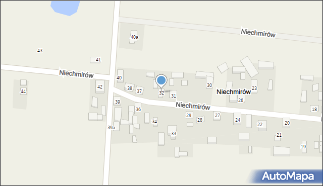 Niechmirów, Niechmirów, 32, mapa Niechmirów