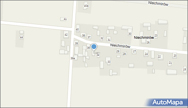 Niechmirów, Niechmirów, 35, mapa Niechmirów