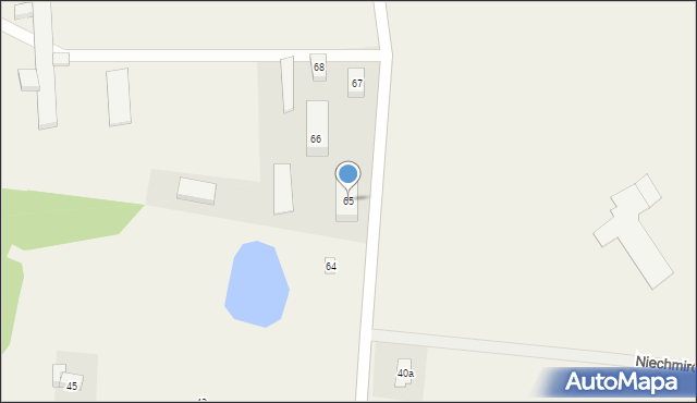 Niechmirów, Niechmirów, 65, mapa Niechmirów