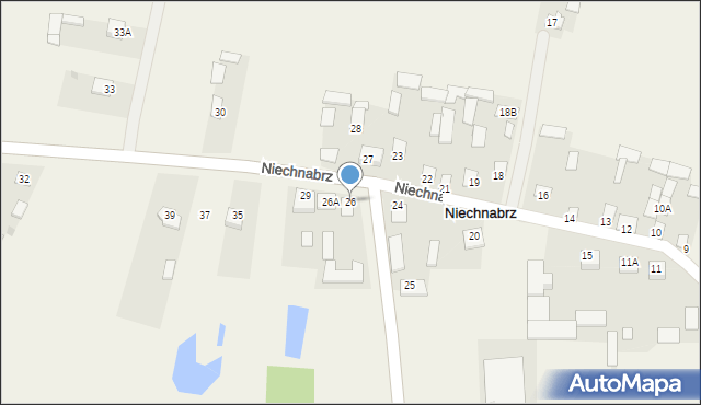Niechnabrz, Niechnabrz, 26, mapa Niechnabrz