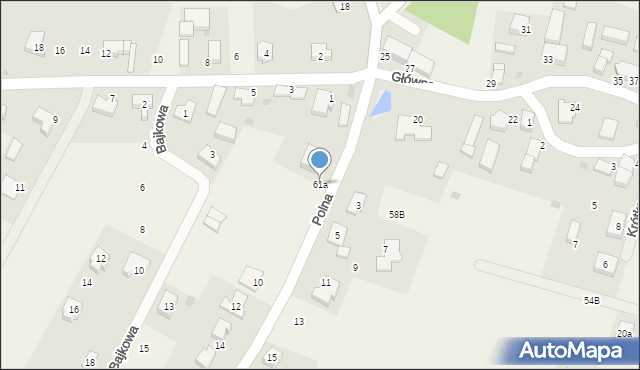 Nieciszów, Nieciszów, 61a, mapa Nieciszów