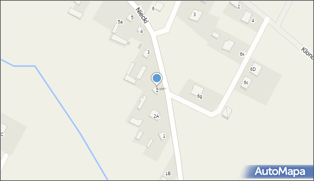 Niecki, Niecki, 2, mapa Niecki