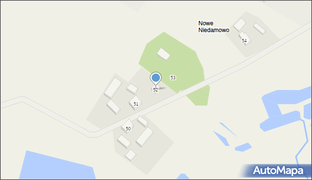 Niedamowo, Niedamowo, 52, mapa Niedamowo