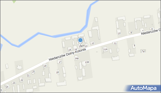 Niedarczów Górny-Kolonia, Niedarczów Górny-Kolonia, 13b, mapa Niedarczów Górny-Kolonia