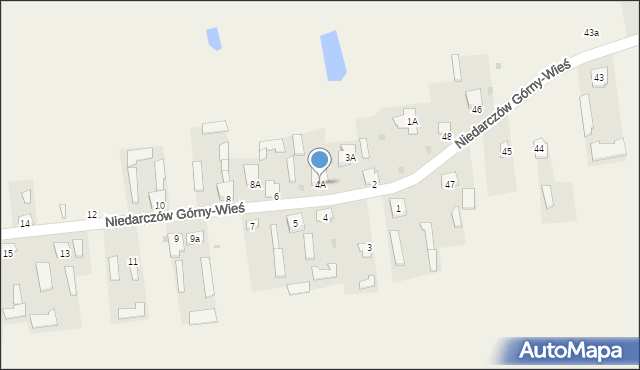 Niedarczów Górny-Wieś, Niedarczów Górny-Wieś, 4A, mapa Niedarczów Górny-Wieś