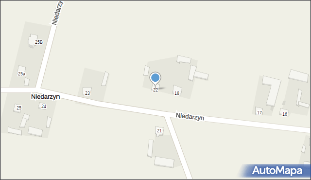 Niedarzyn, Niedarzyn, 22, mapa Niedarzyn