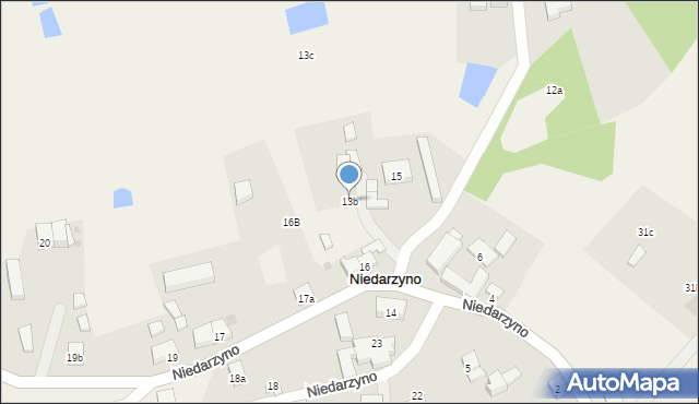 Niedarzyno, Niedarzyno, 13b, mapa Niedarzyno