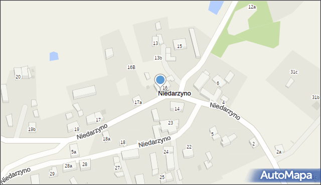 Niedarzyno, Niedarzyno, 16a, mapa Niedarzyno