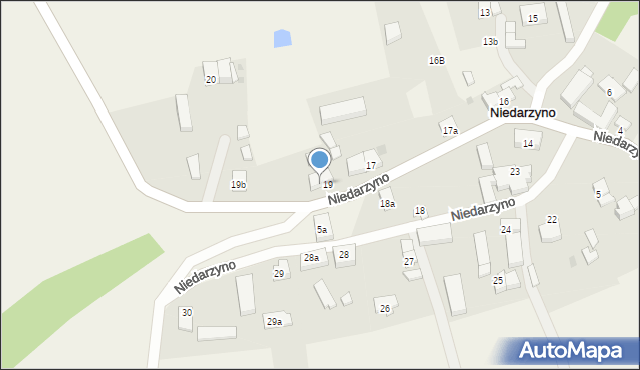 Niedarzyno, Niedarzyno, 19a, mapa Niedarzyno