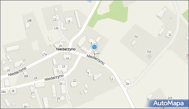 Niedarzyno, Niedarzyno, 4, mapa Niedarzyno