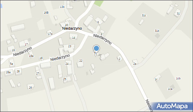 Niedarzyno, Niedarzyno, 5a, mapa Niedarzyno