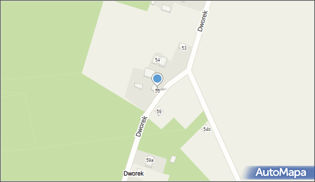 Niedoń, Niedoń, 55, mapa Niedoń