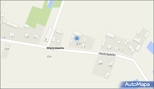 Niedośpielin, Niedośpielin, 6, mapa Niedośpielin