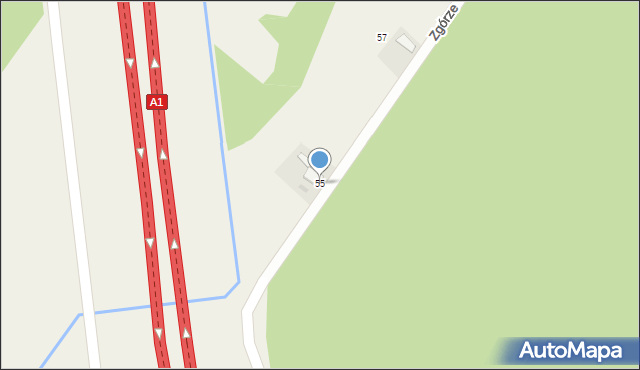 Niedrzew Drugi, Niedrzew Drugi, 55, mapa Niedrzew Drugi