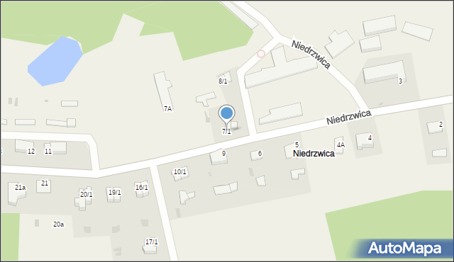 Niedrzwica, Niedrzwica, 7/1, mapa Niedrzwica