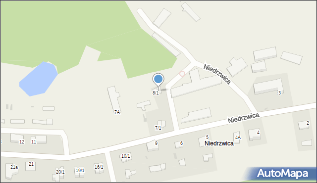 Niedrzwica, Niedrzwica, 8/2, mapa Niedrzwica