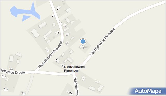 Niedziałowice Pierwsze, Niedziałowice Pierwsze, 8, mapa Niedziałowice Pierwsze