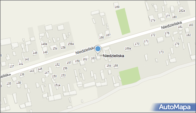 Niedzieliska, Niedzieliska, 163a, mapa Niedzieliska