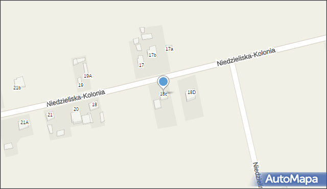 Niedzieliska-Kolonia, Niedzieliska-Kolonia, 18c, mapa Niedzieliska-Kolonia