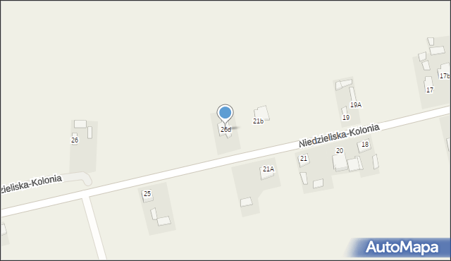 Niedzieliska-Kolonia, Niedzieliska-Kolonia, 26d, mapa Niedzieliska-Kolonia